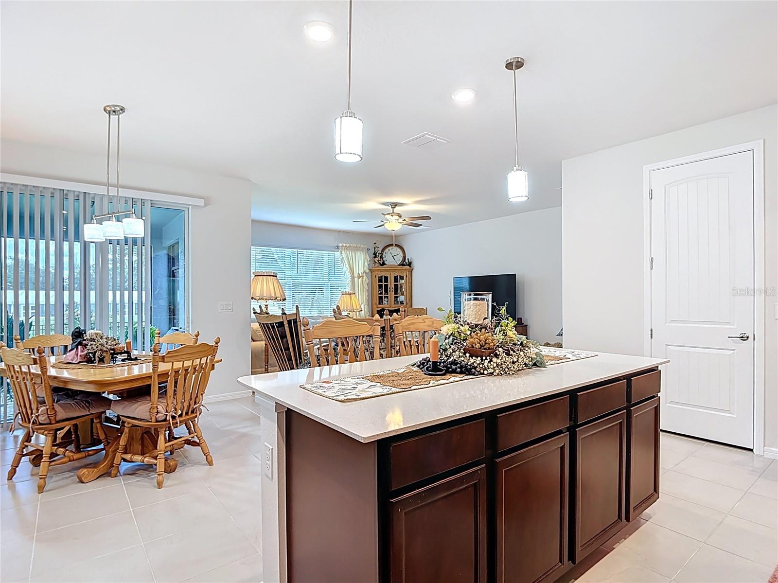 View of Living Room/Dining Room from Kitchen