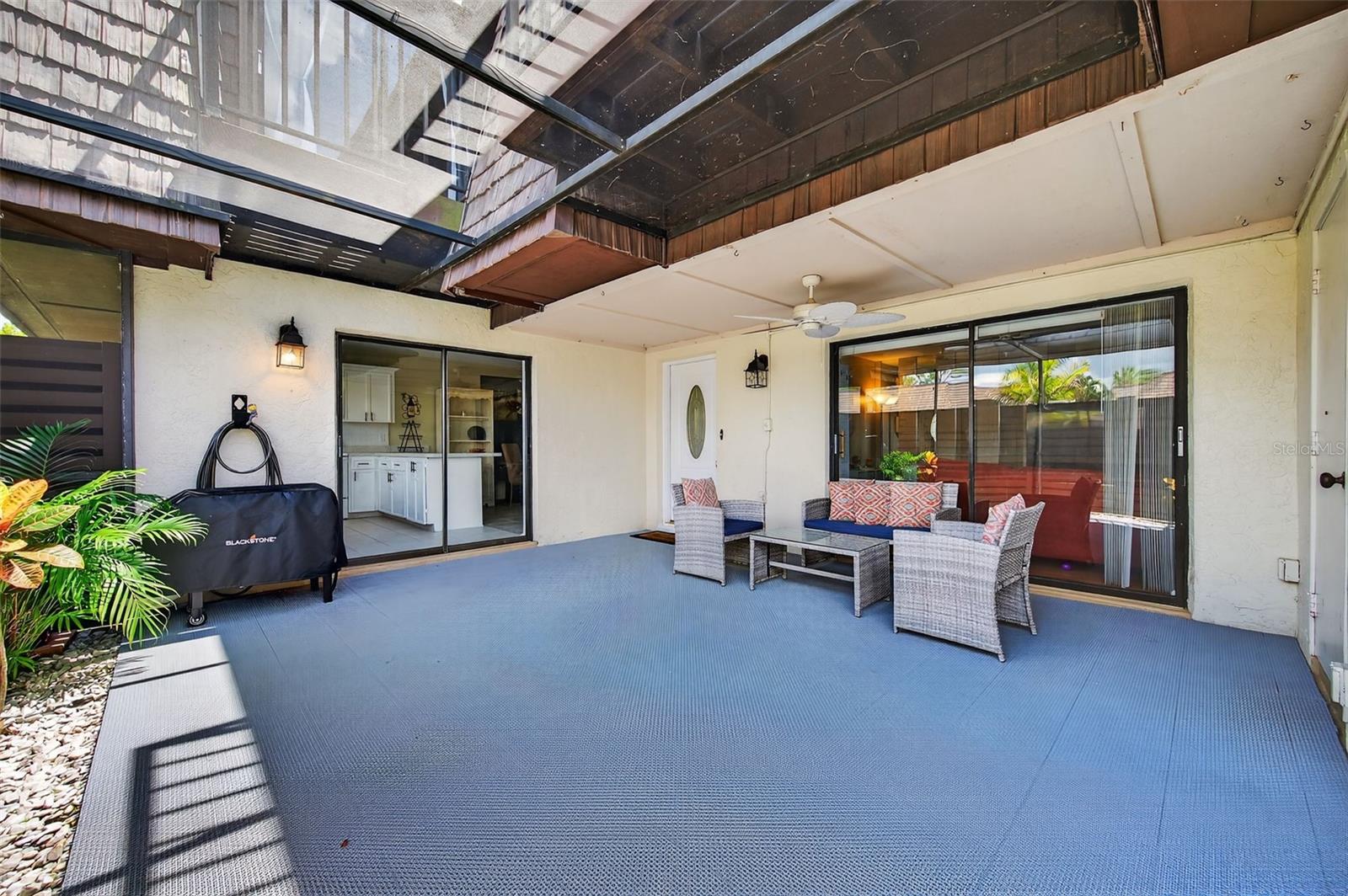 screened in Courtyard