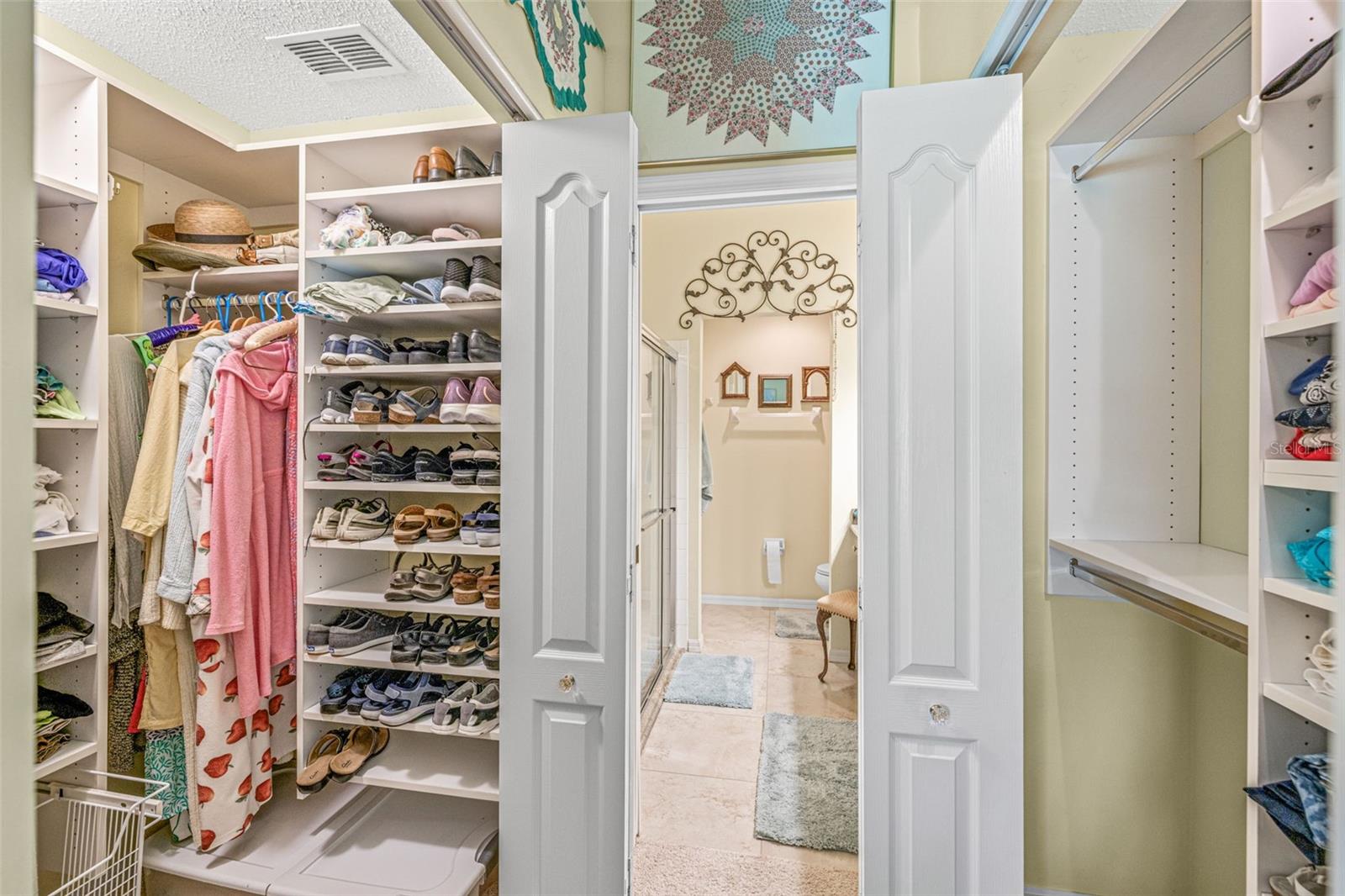 2 Primary bedroom closets - one walk-in
