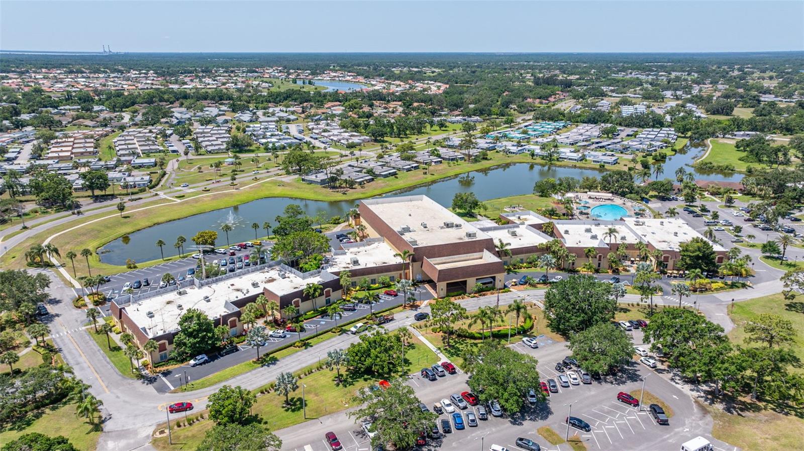 North Clubhouse - 850 seat theater, indoor AND outdoor pool, wood shop, ceramic/pottery, bingo hall, library, cafe, and more!