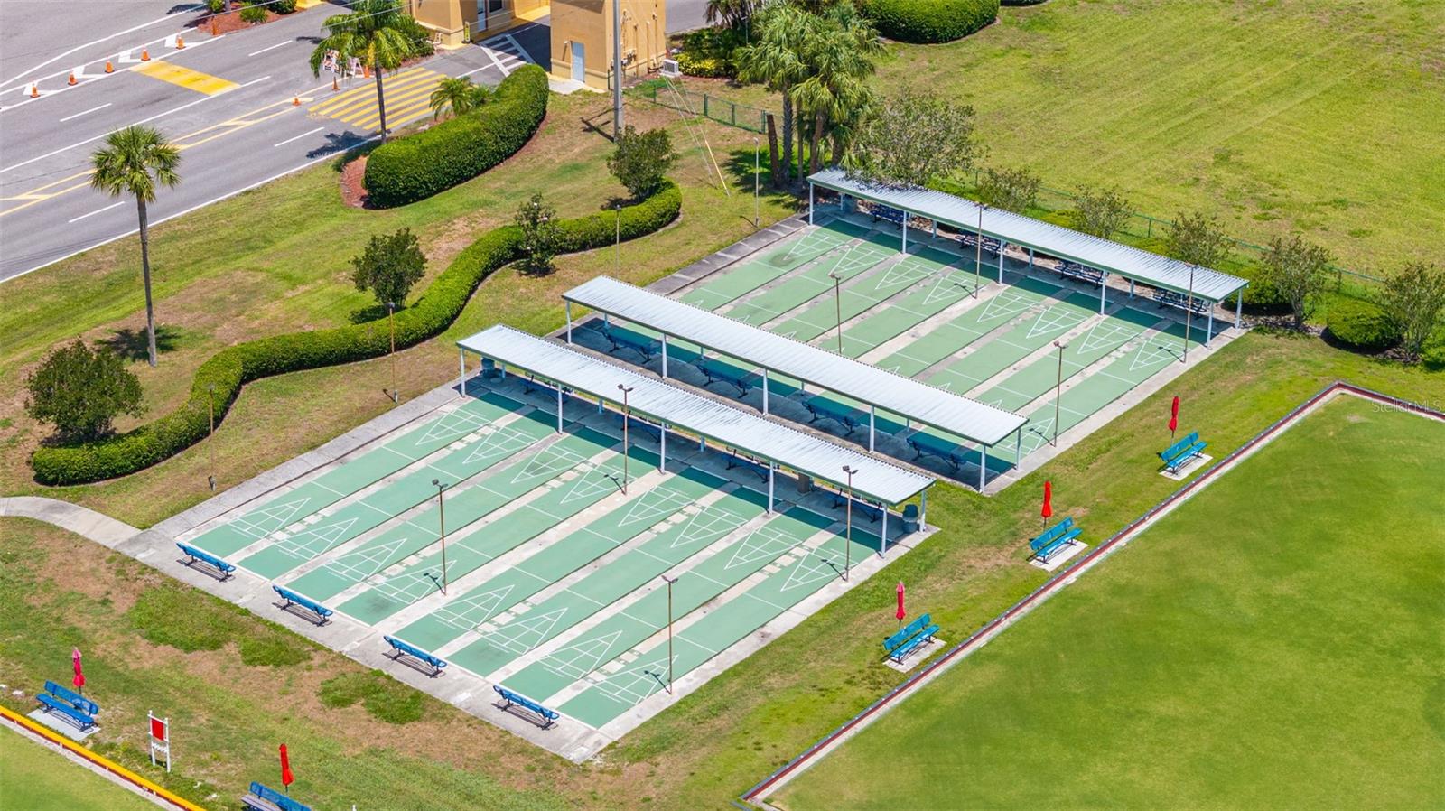 Shuffleboard courts