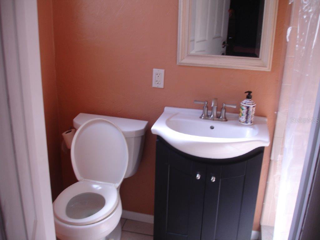 Second bathroom in garage