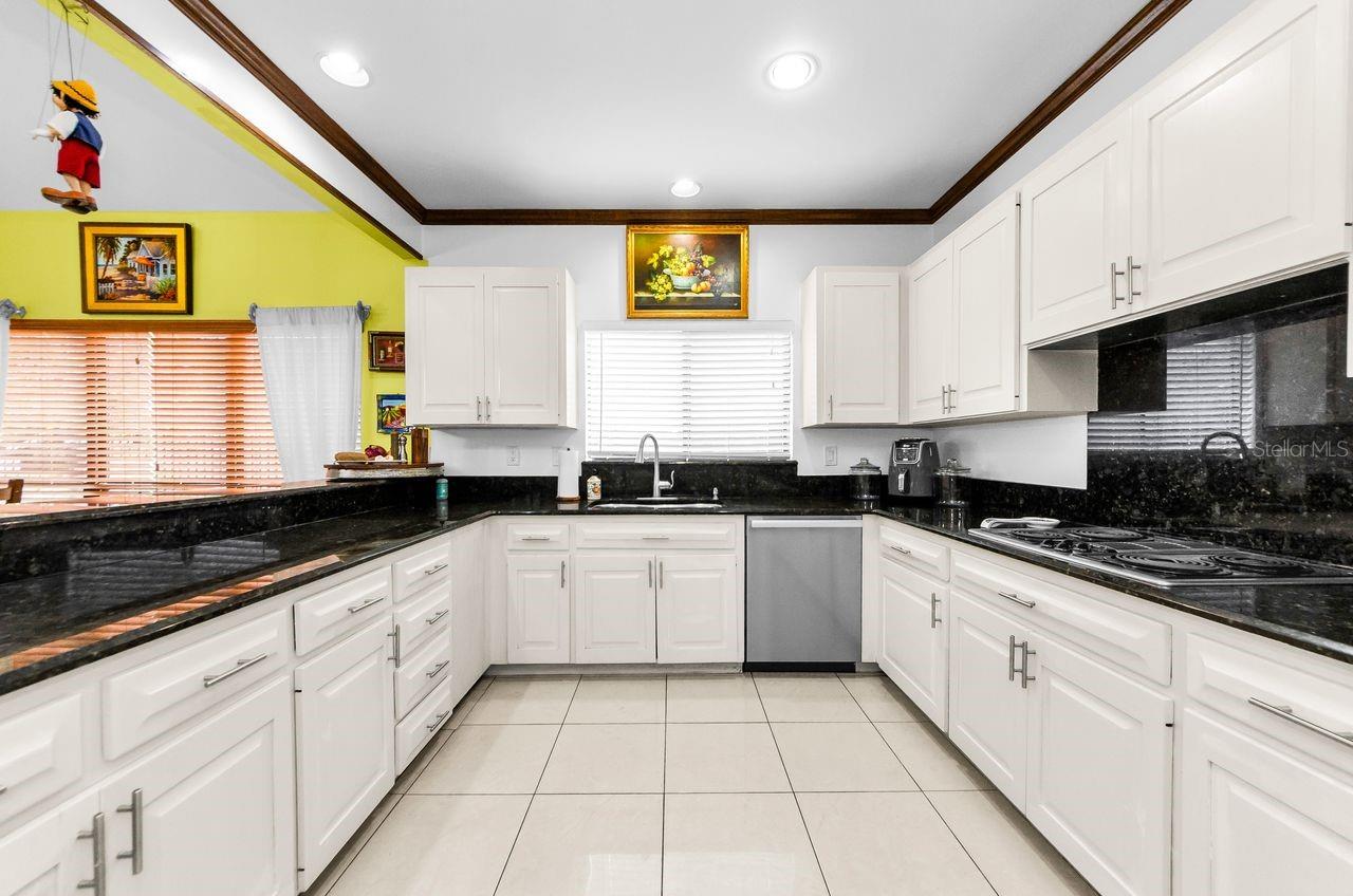 Huge chef's kitchen with newer appliances and double