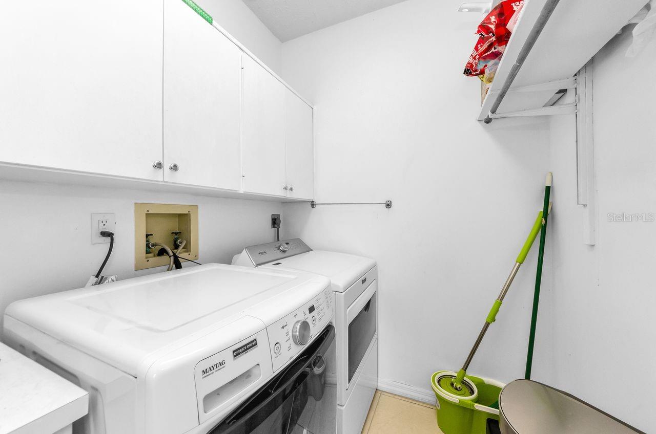 Full sized laundry room.