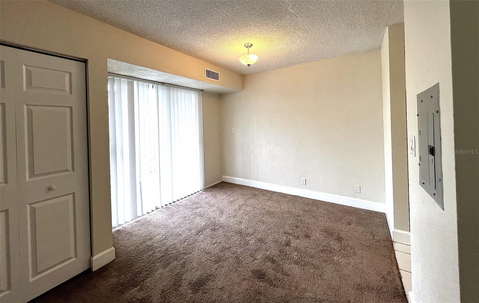 Dining area and sliders to porch