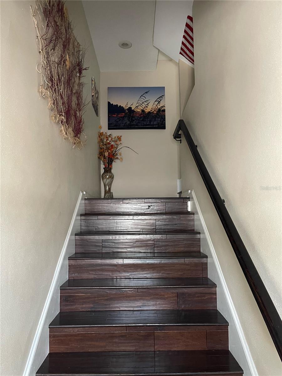 Entrance from the garage