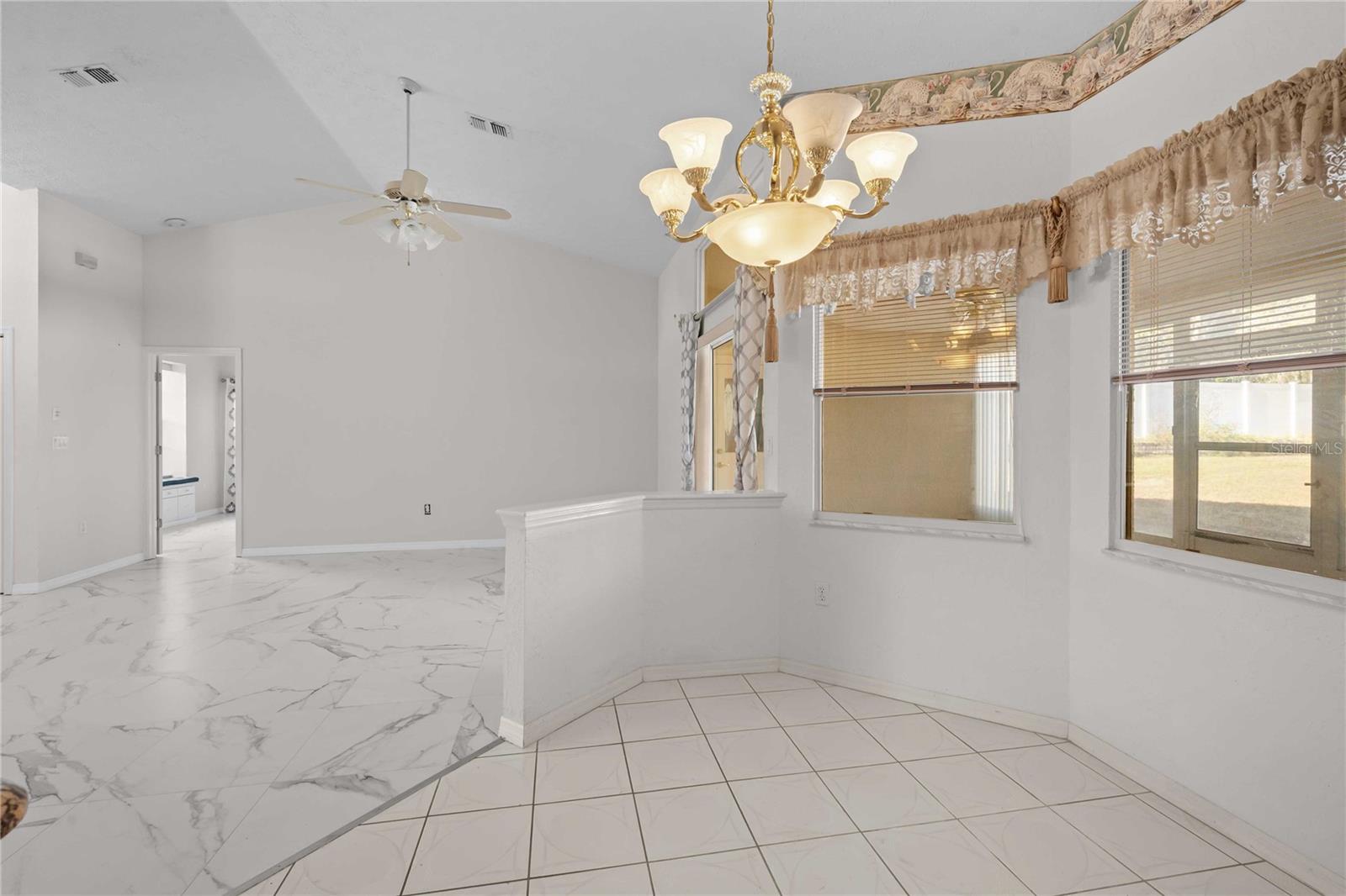 View from Breakfast nook/ 1st dining space