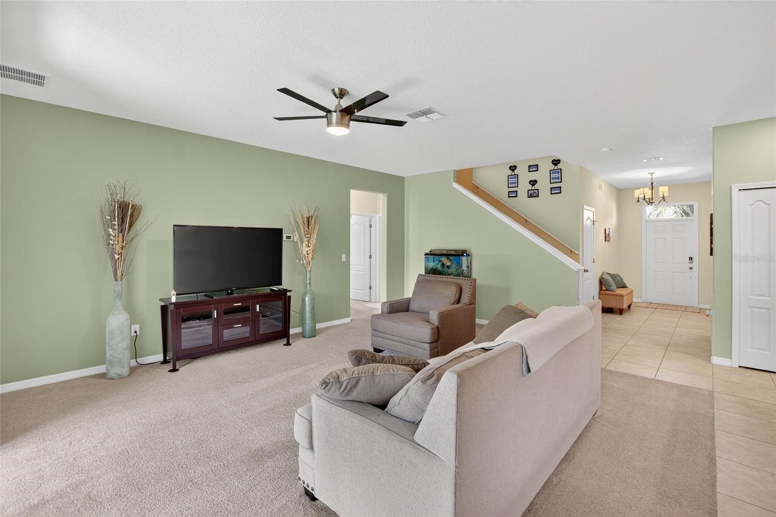 Living facing entry