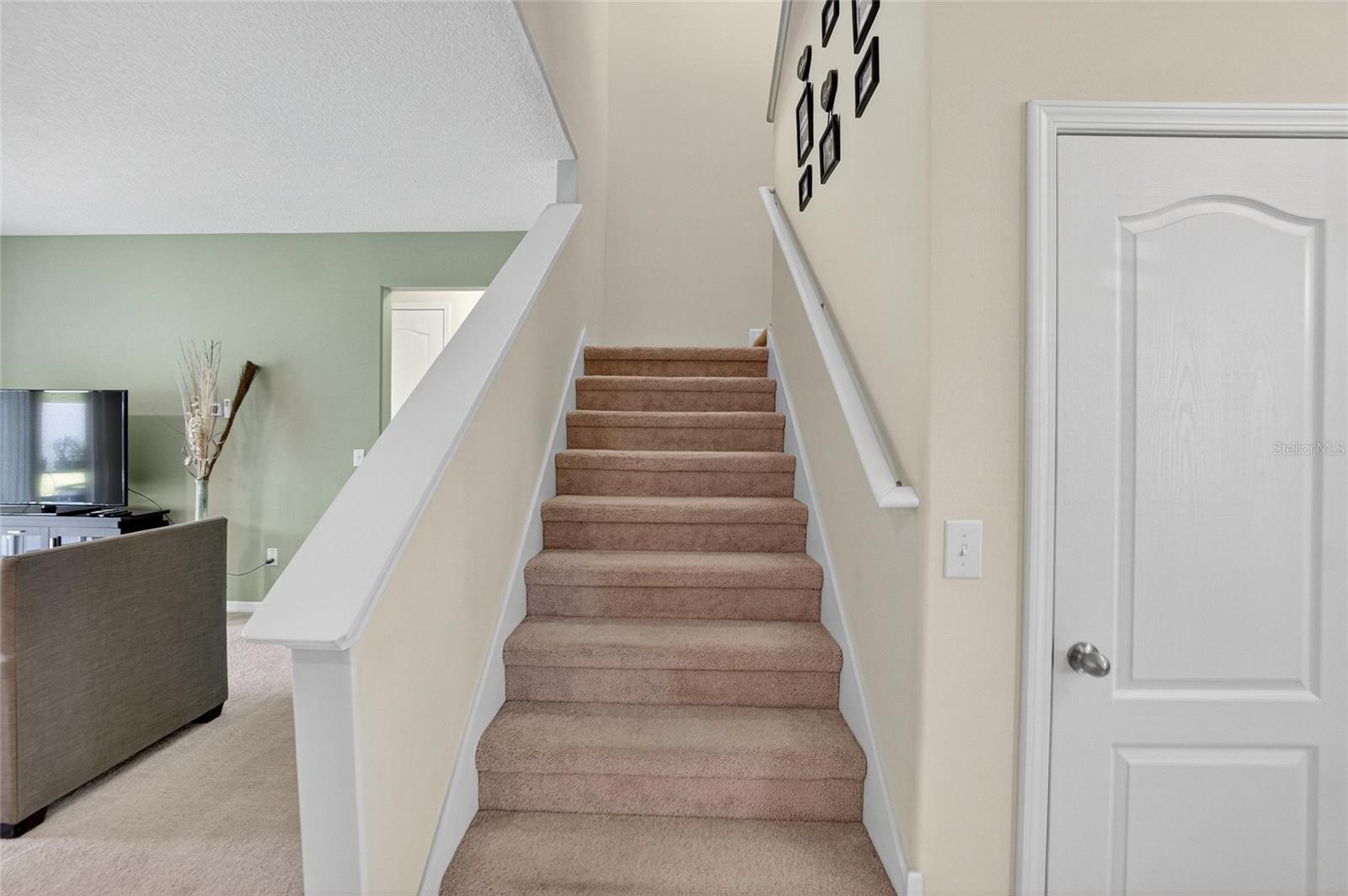 Foyer facing stairs