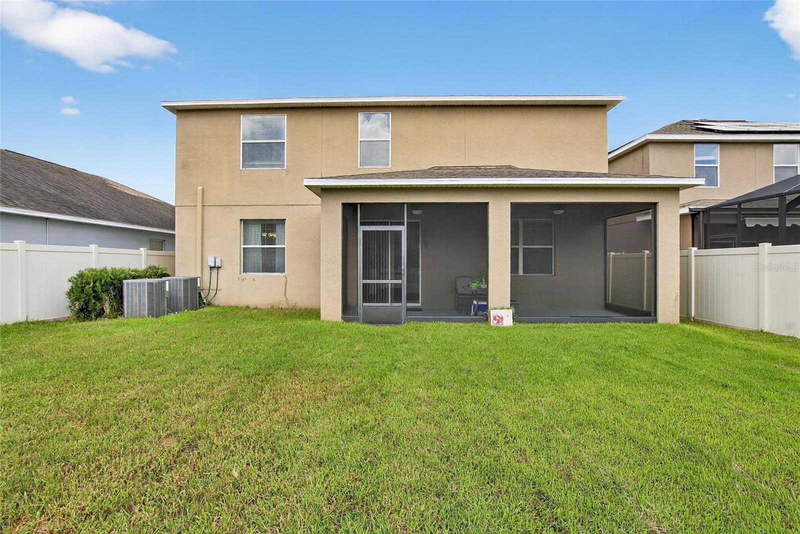 Rear of home