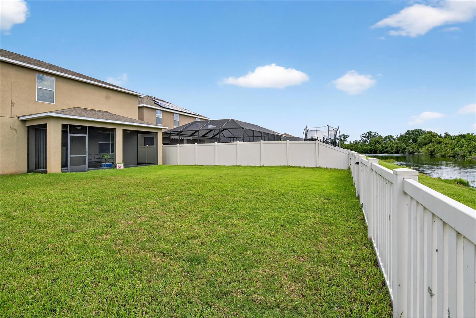 Rear of lot