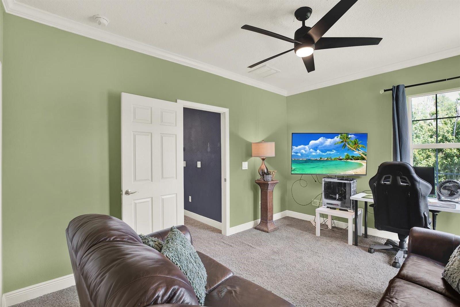 Bedroom in bonus room