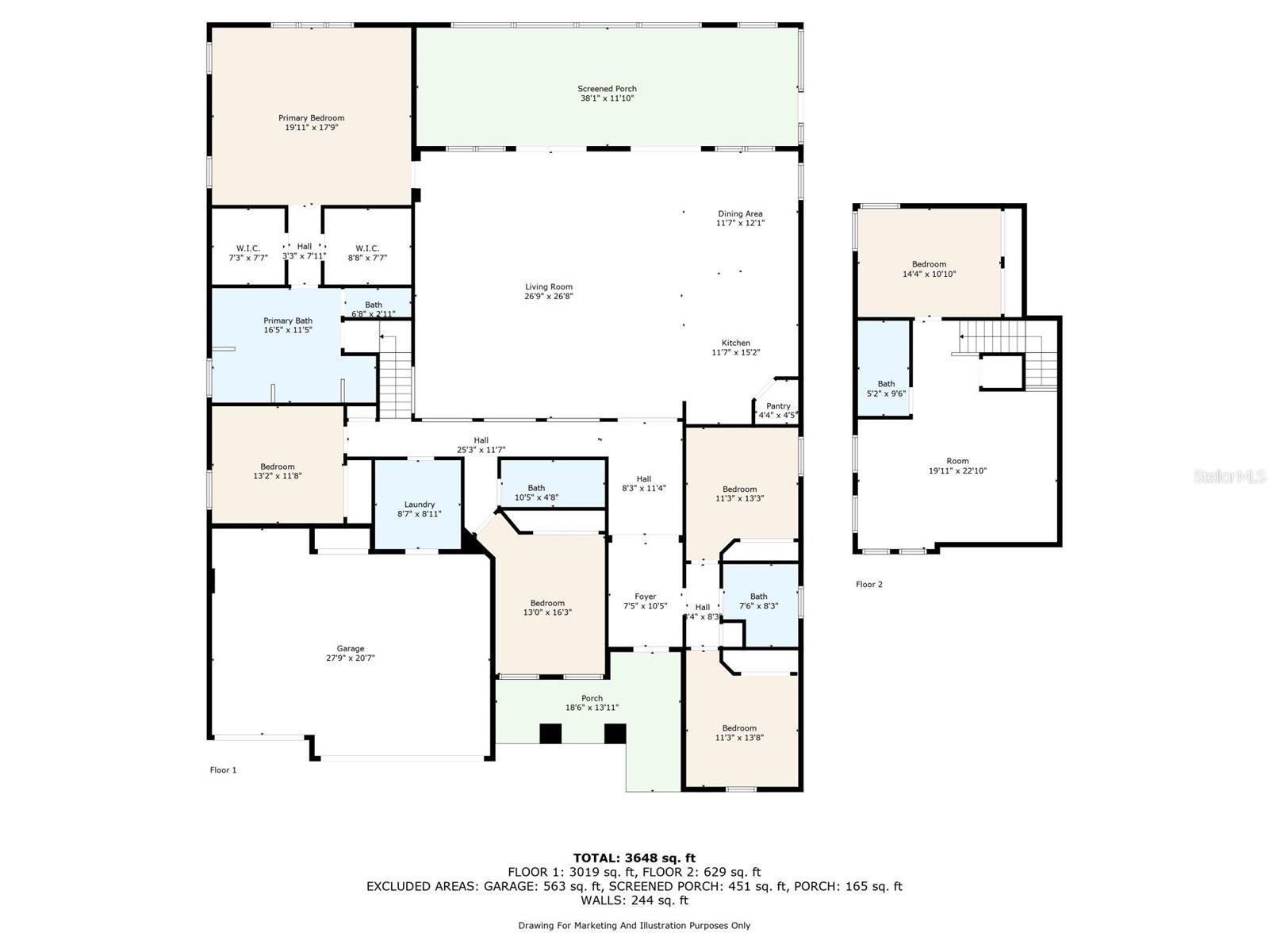 3854 SQ FT - FLOORPLAN