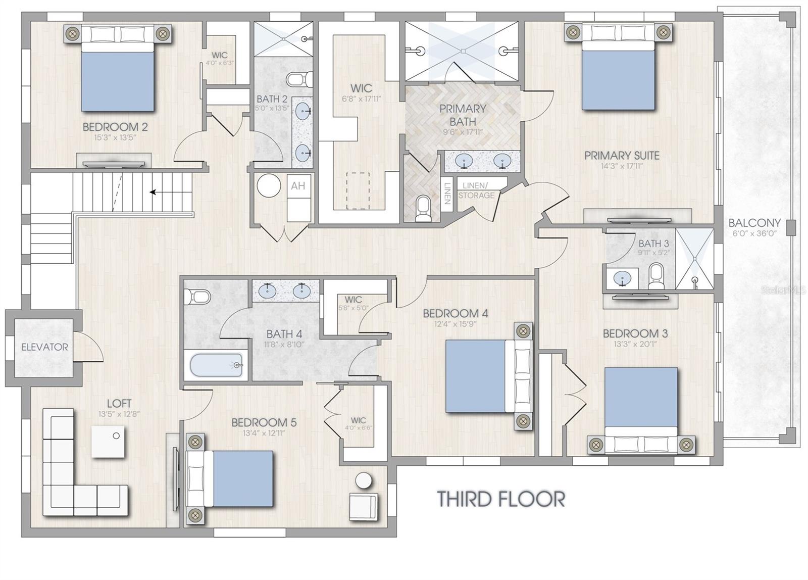 First living level floorplan