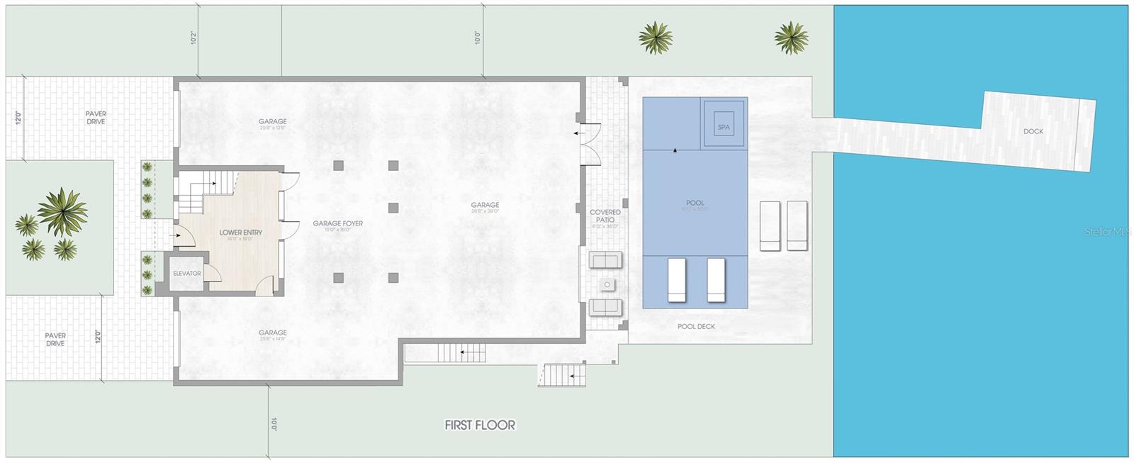 Ground level plan