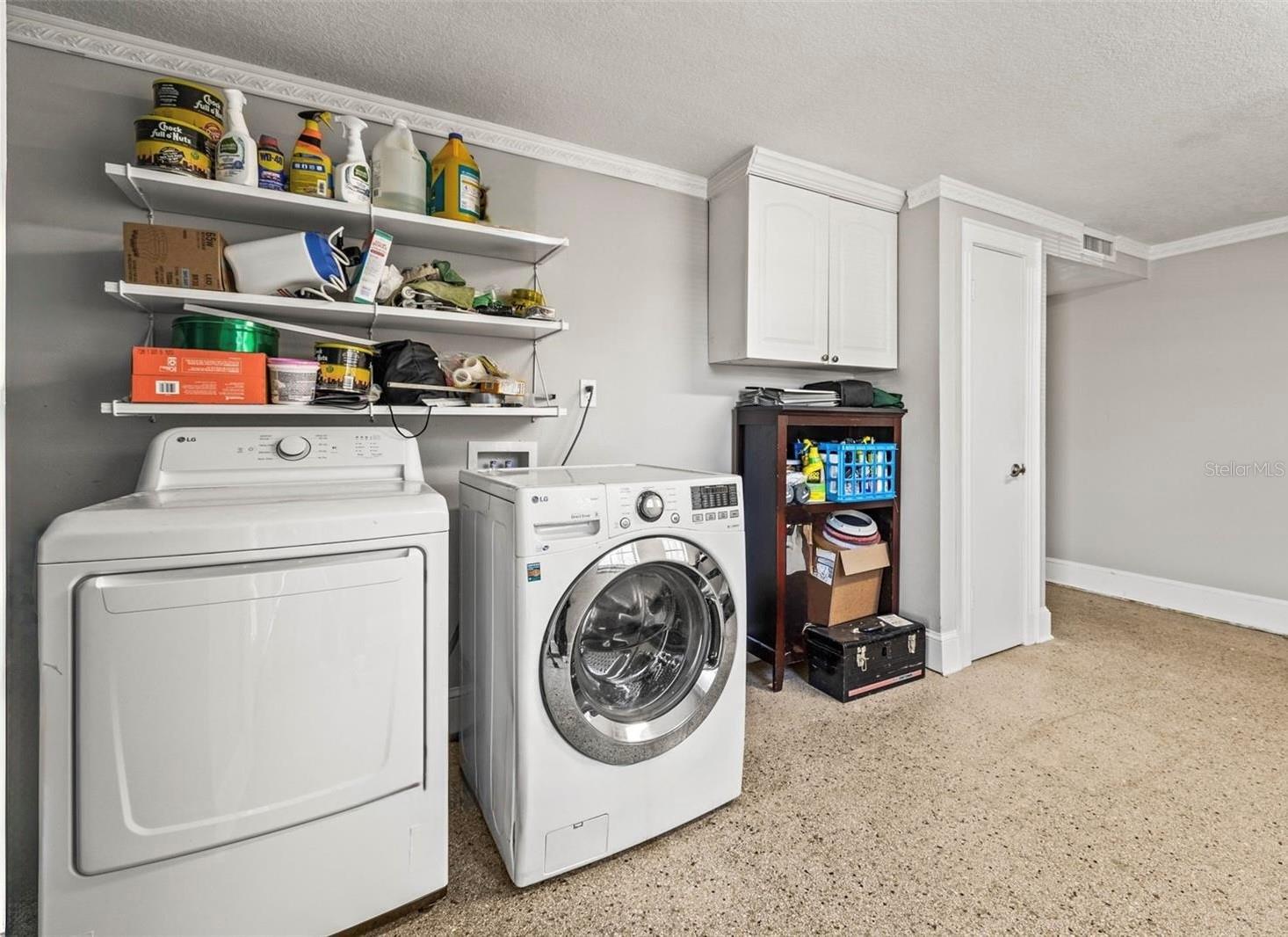 Inside Laundry Room - Washer and Dryer Included in the Sale of the Home