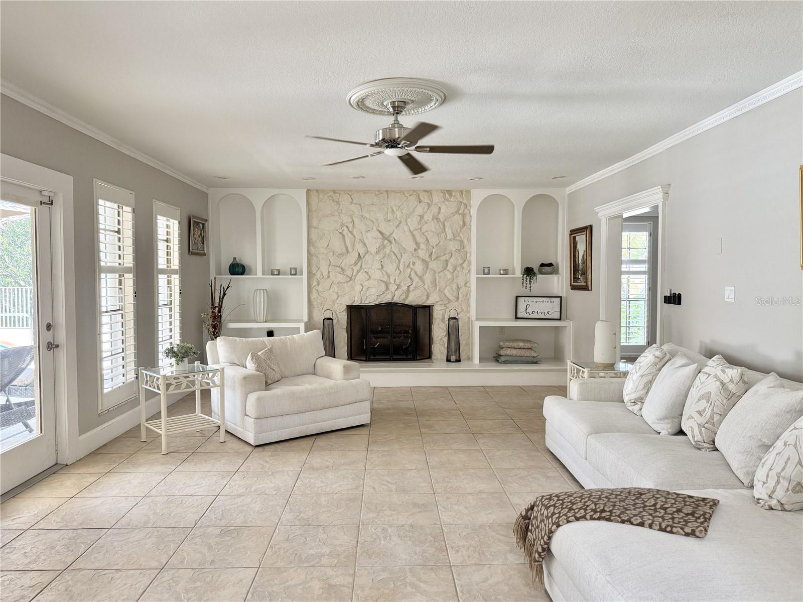 Living Area - Ceramic Tile Floors