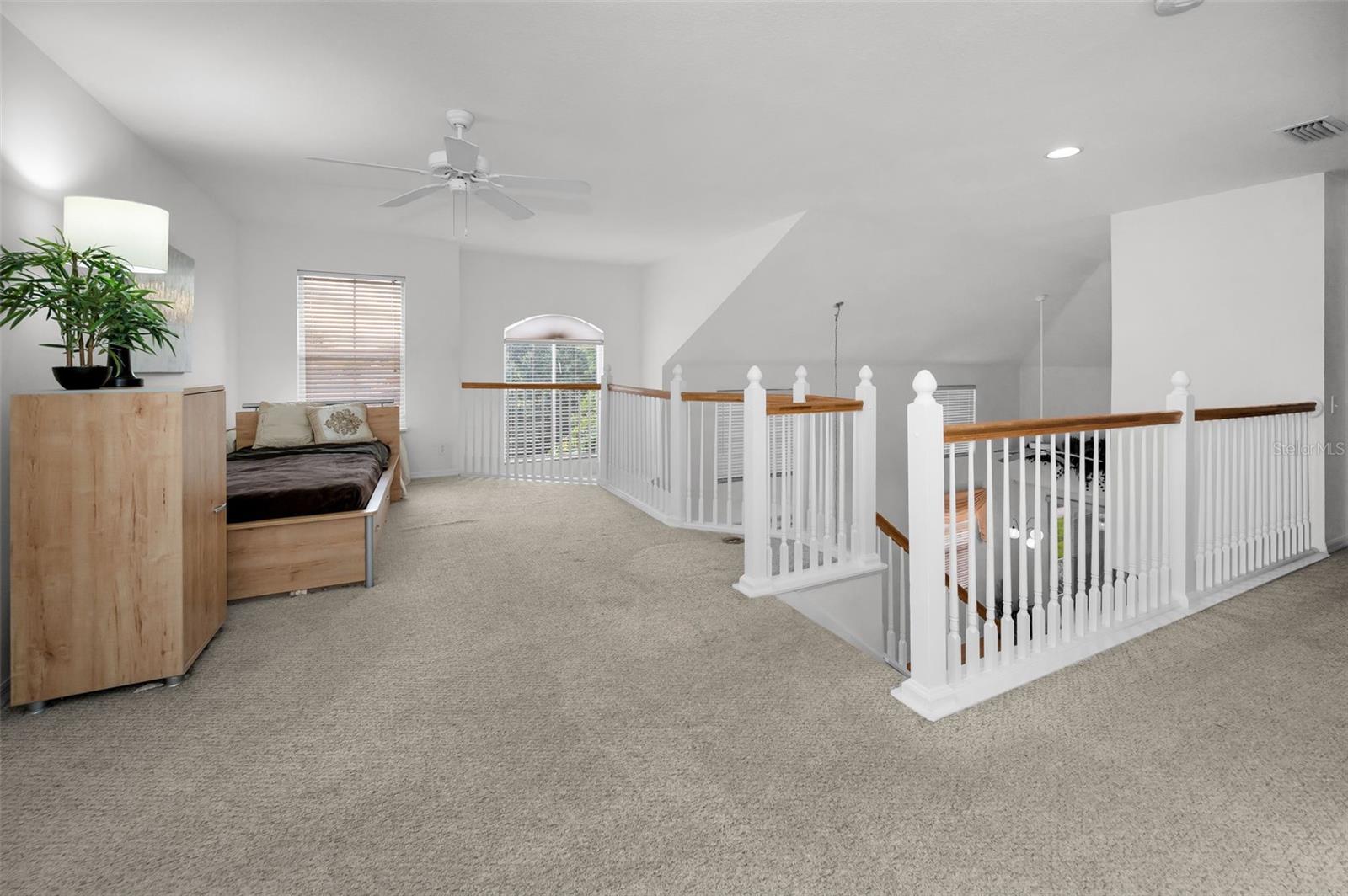 upstairs loft area