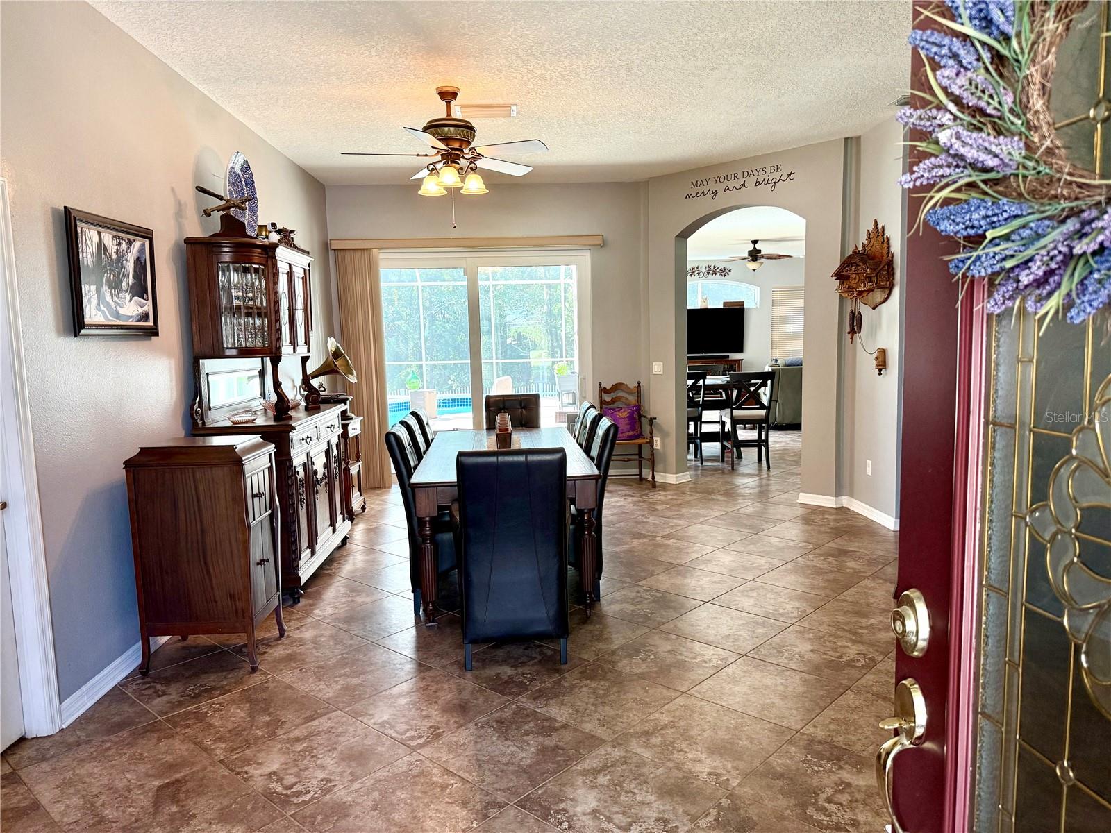 Formal Living or Dining Room with pool access