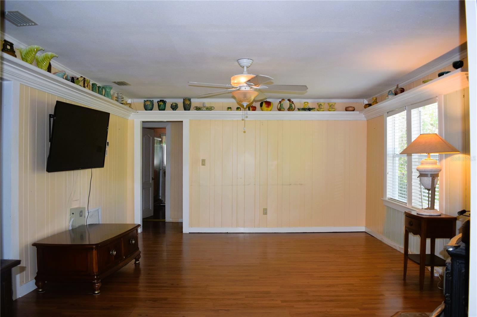 Living Room to Bedroom Hallway and Lavatory