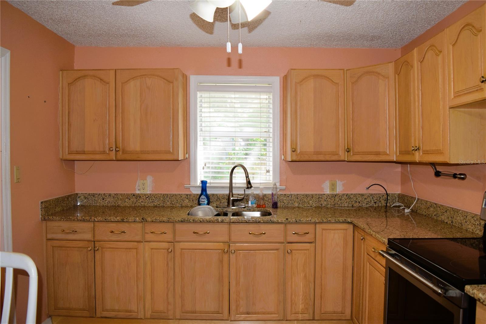 Kitchen Granite/Wood Cabinets