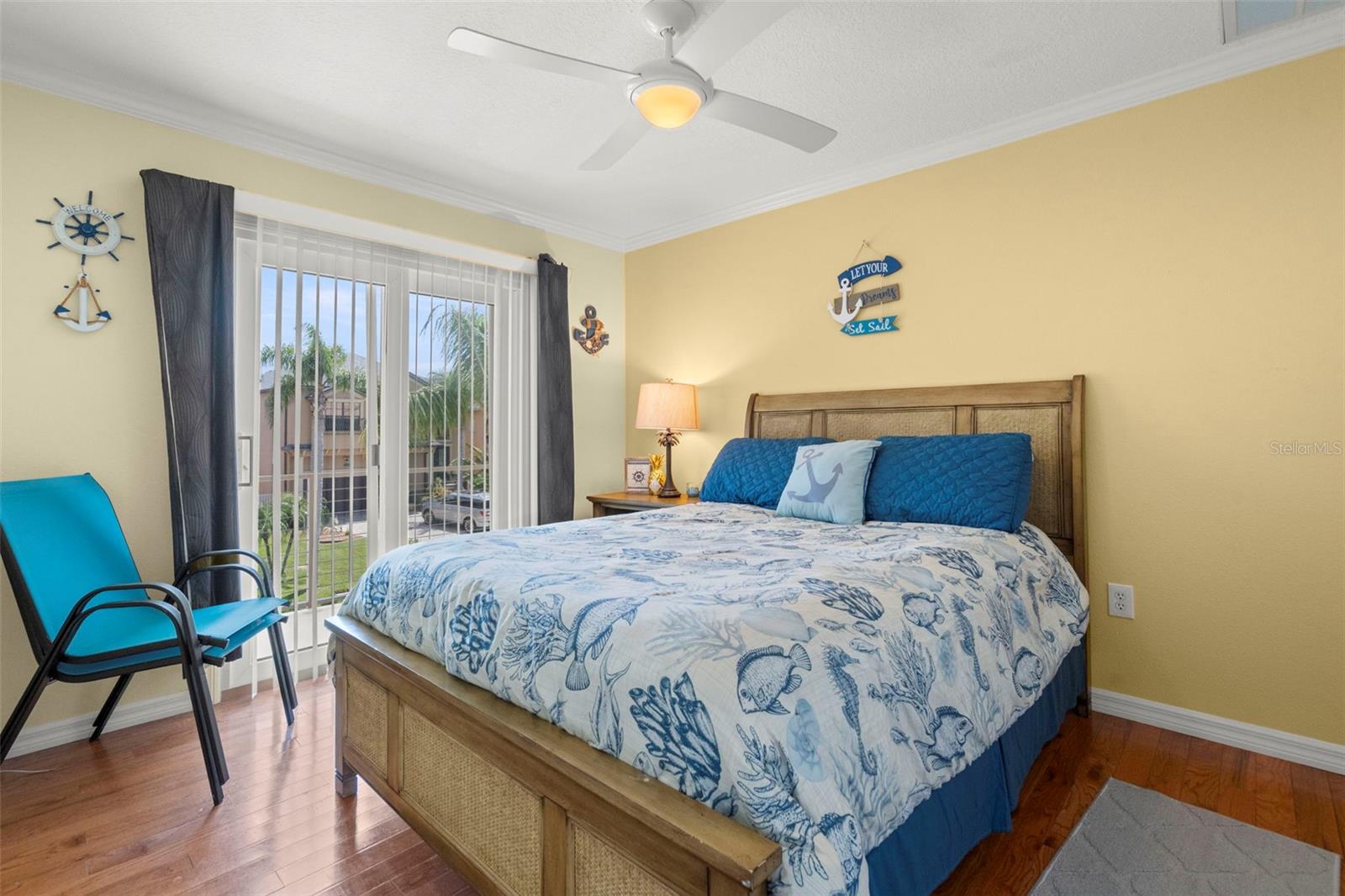 Bedroom 2 top floor with covered balcony