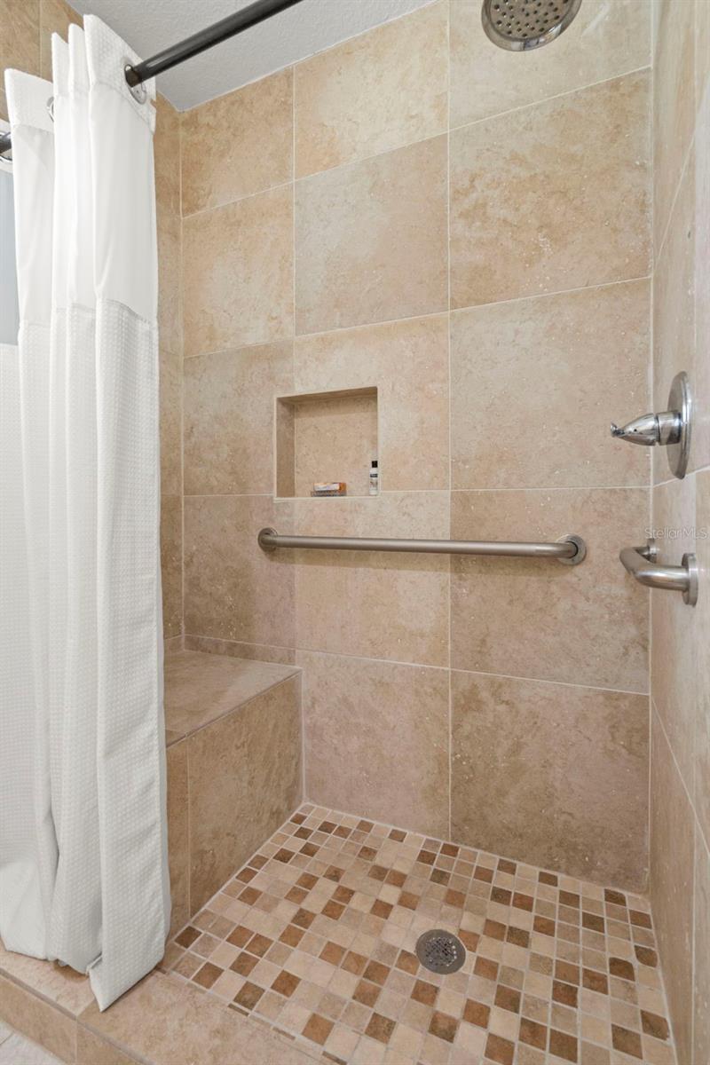2nd bathroom shower top floor