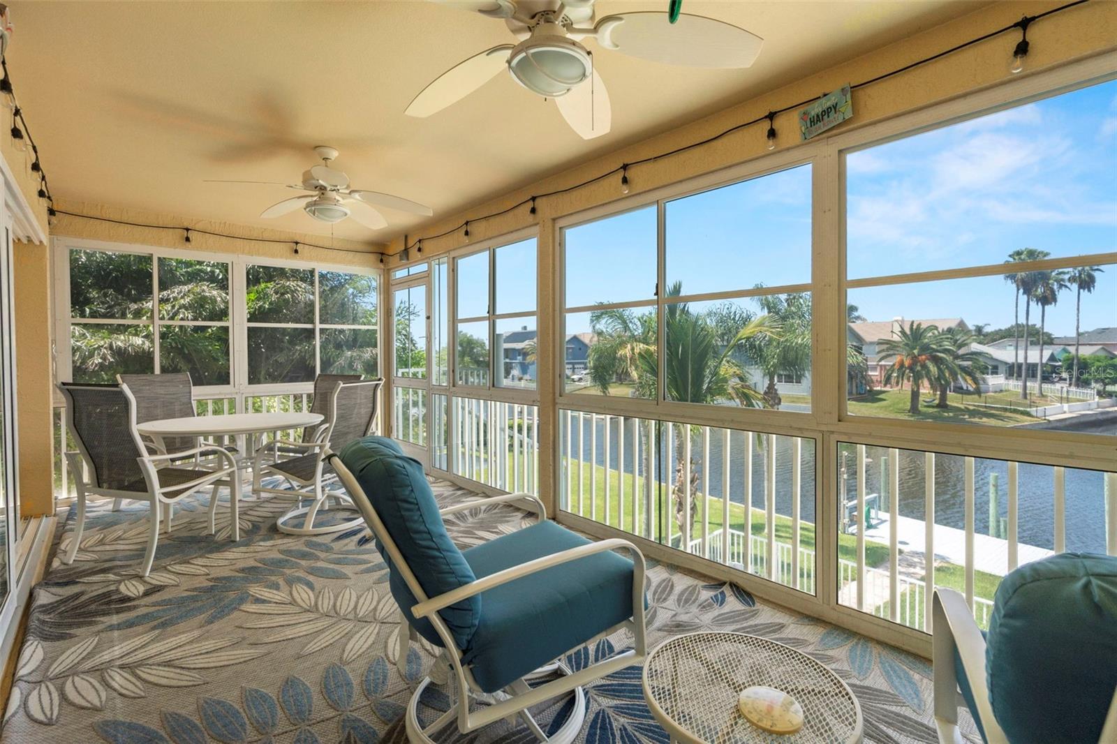 large screened lanai top floor