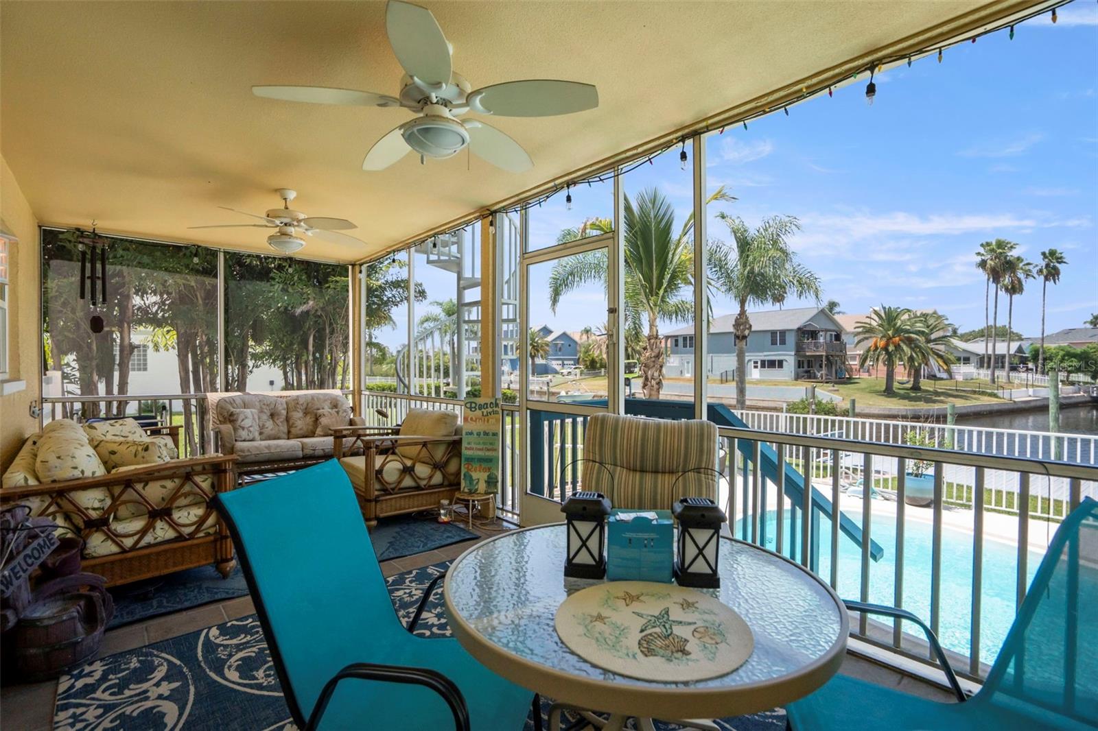 screened lanai lower level