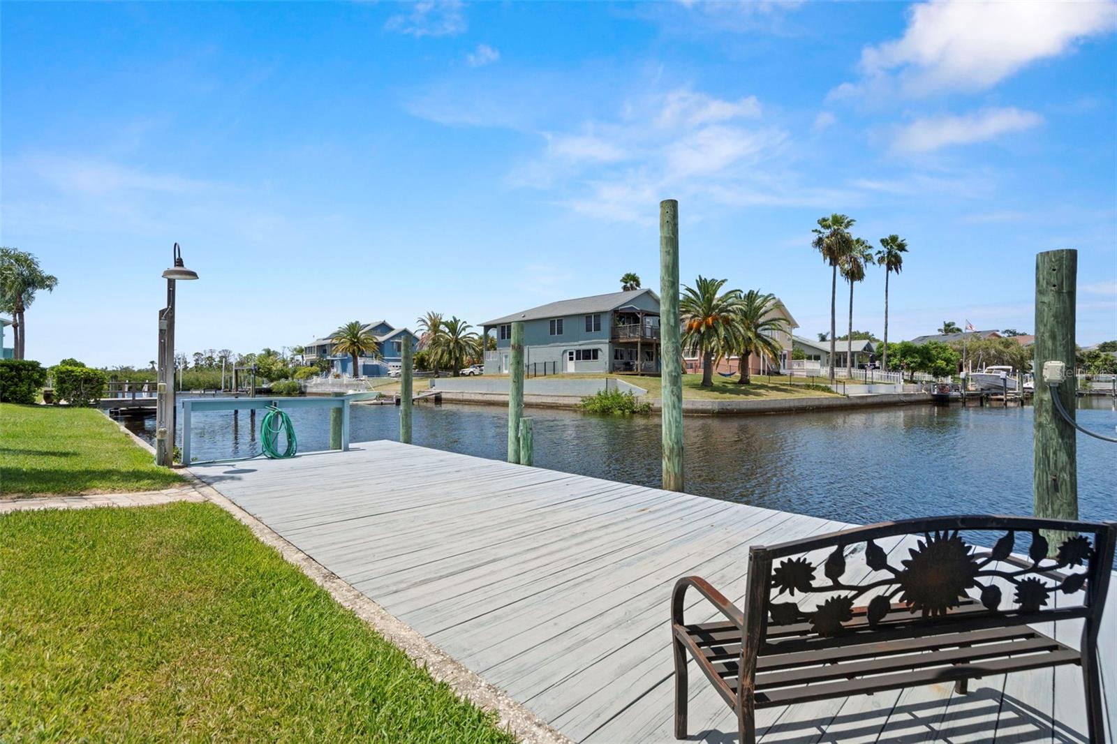 large dock and open canal view