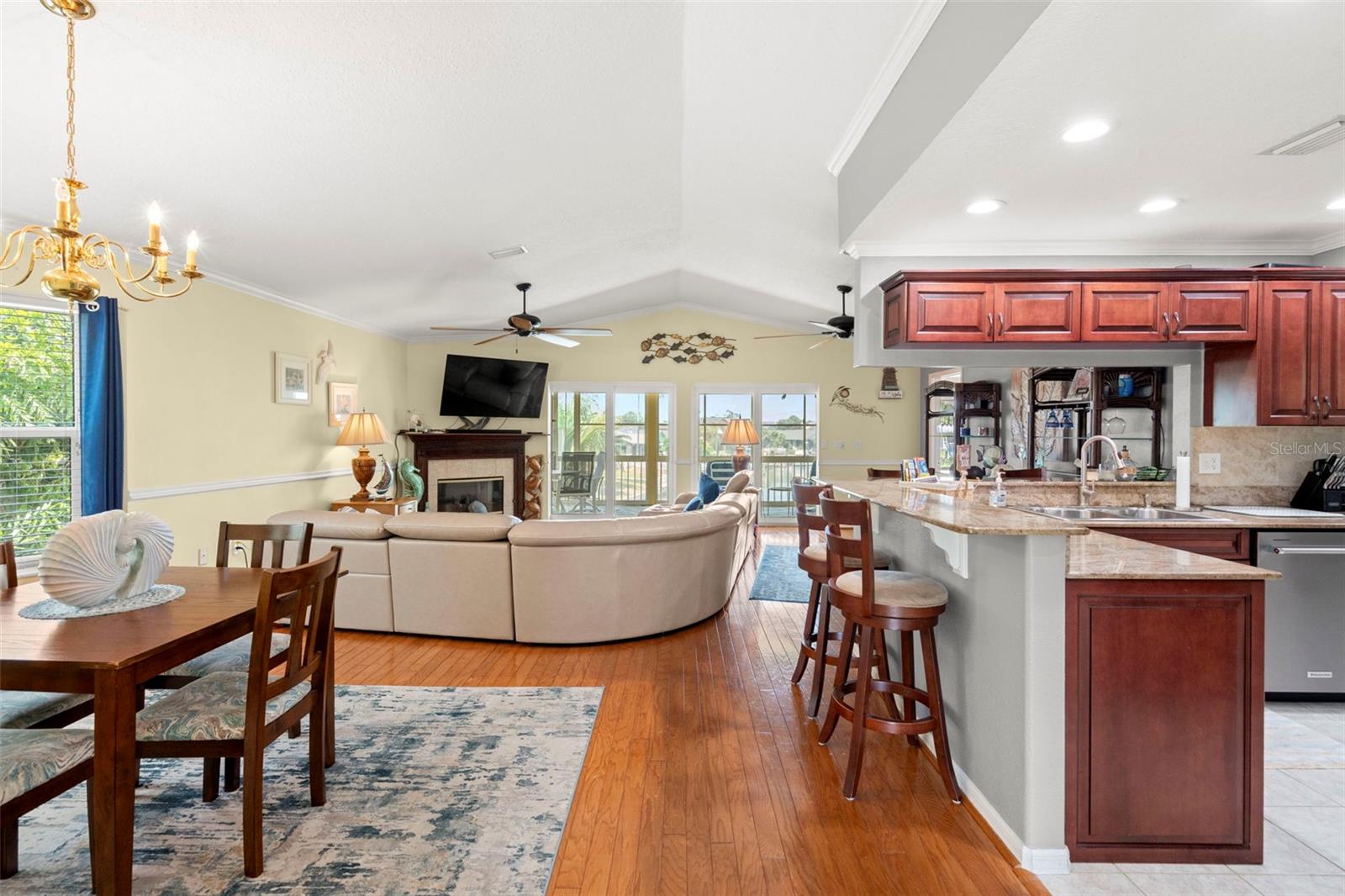 Open floor plan top floor