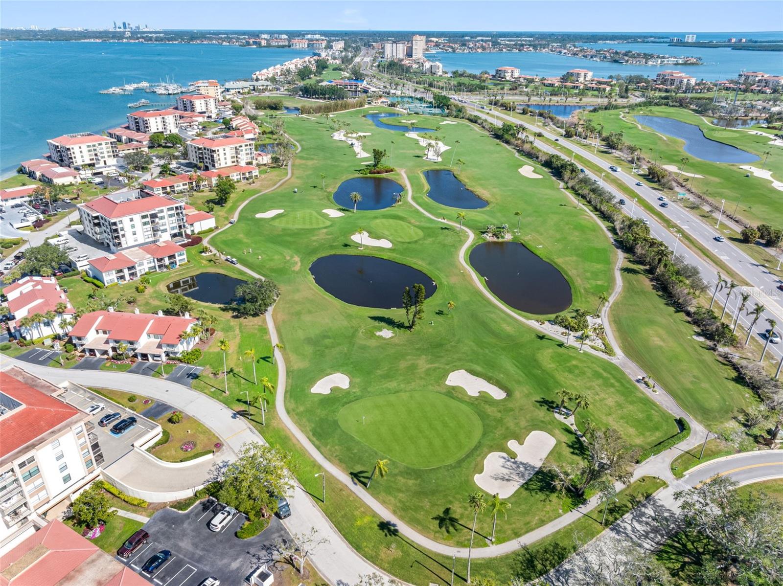 Isla Golf course is steps away