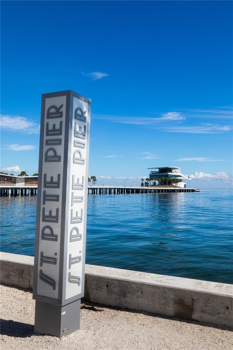 Downtown St Pete Pier is a short car ride away!