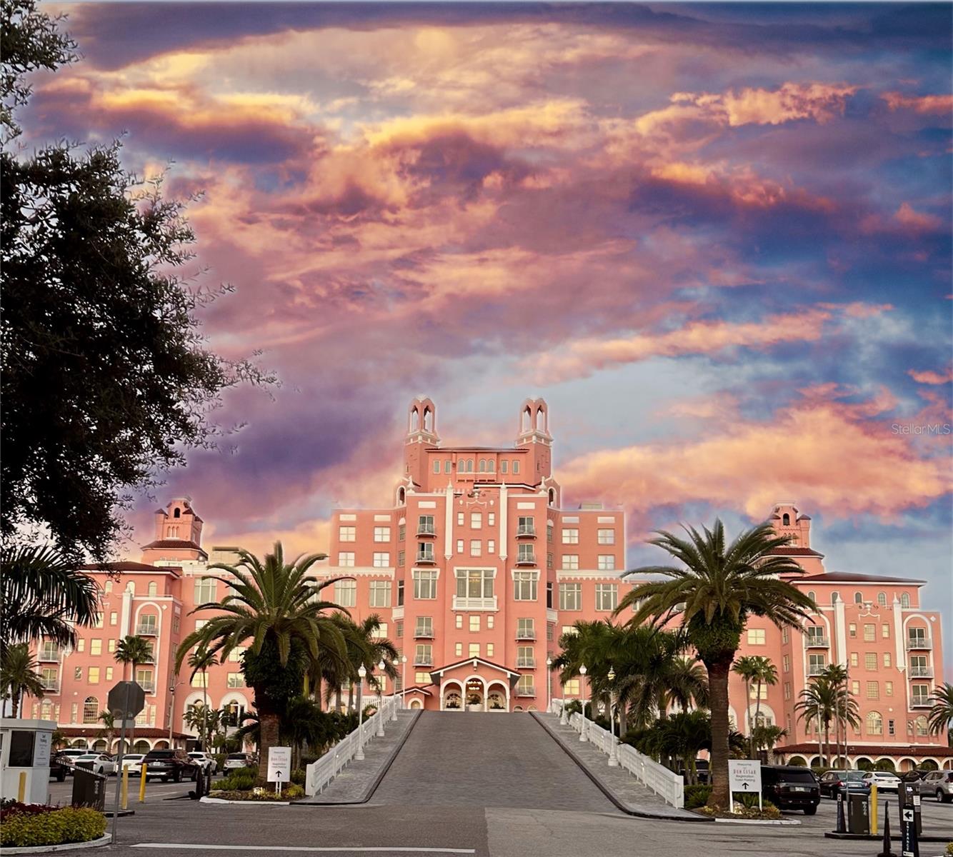 The Don Cesar at Sunset is a short bike ride away from this home!