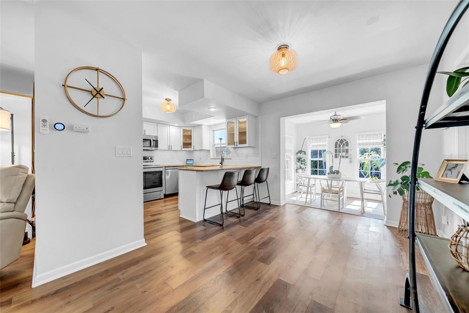 Open concept floorplan