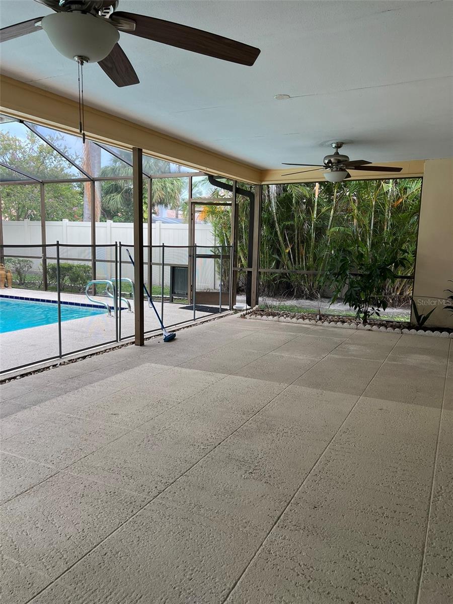 big roofed patio