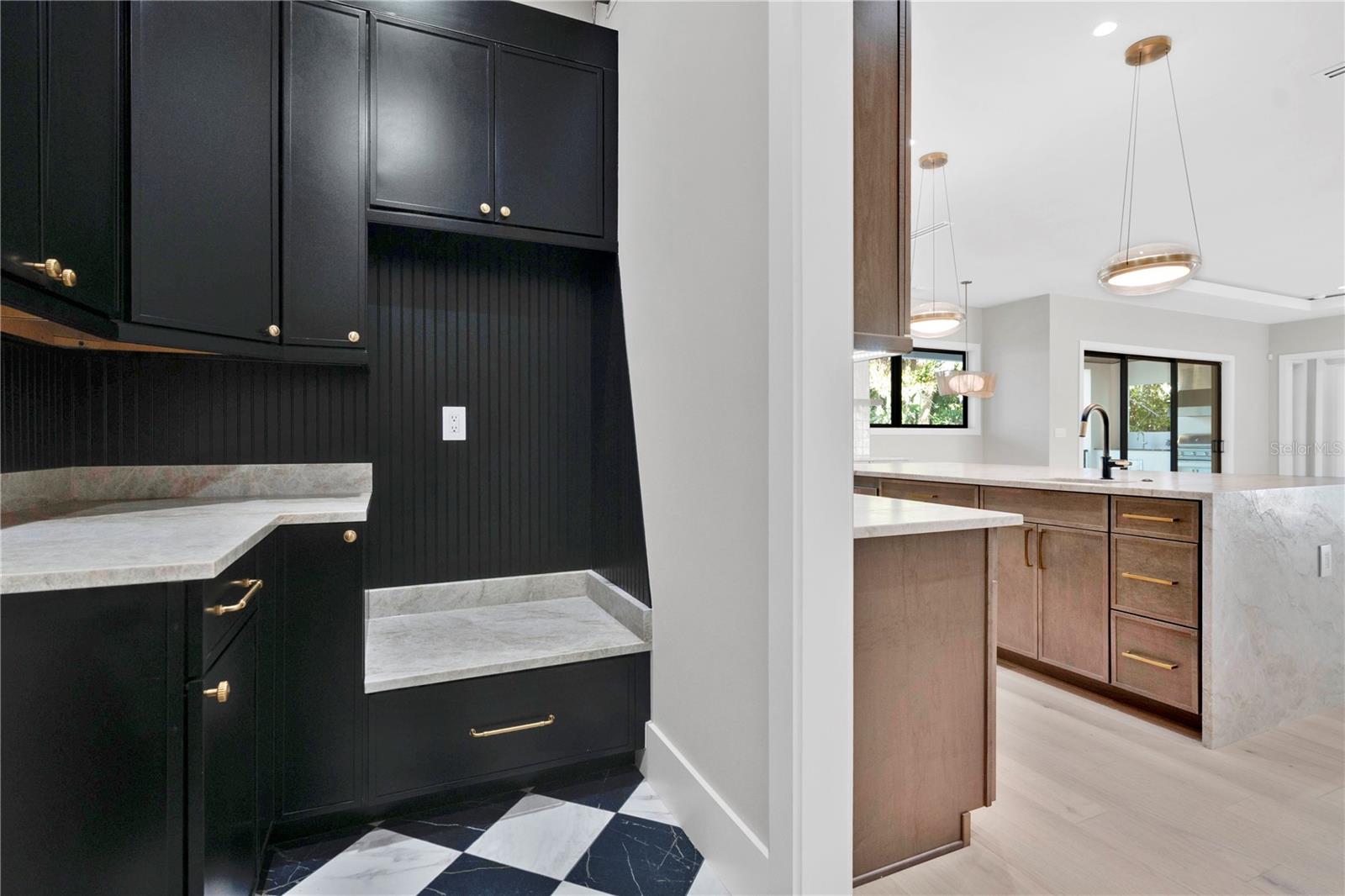 Mud Room and Kitchen