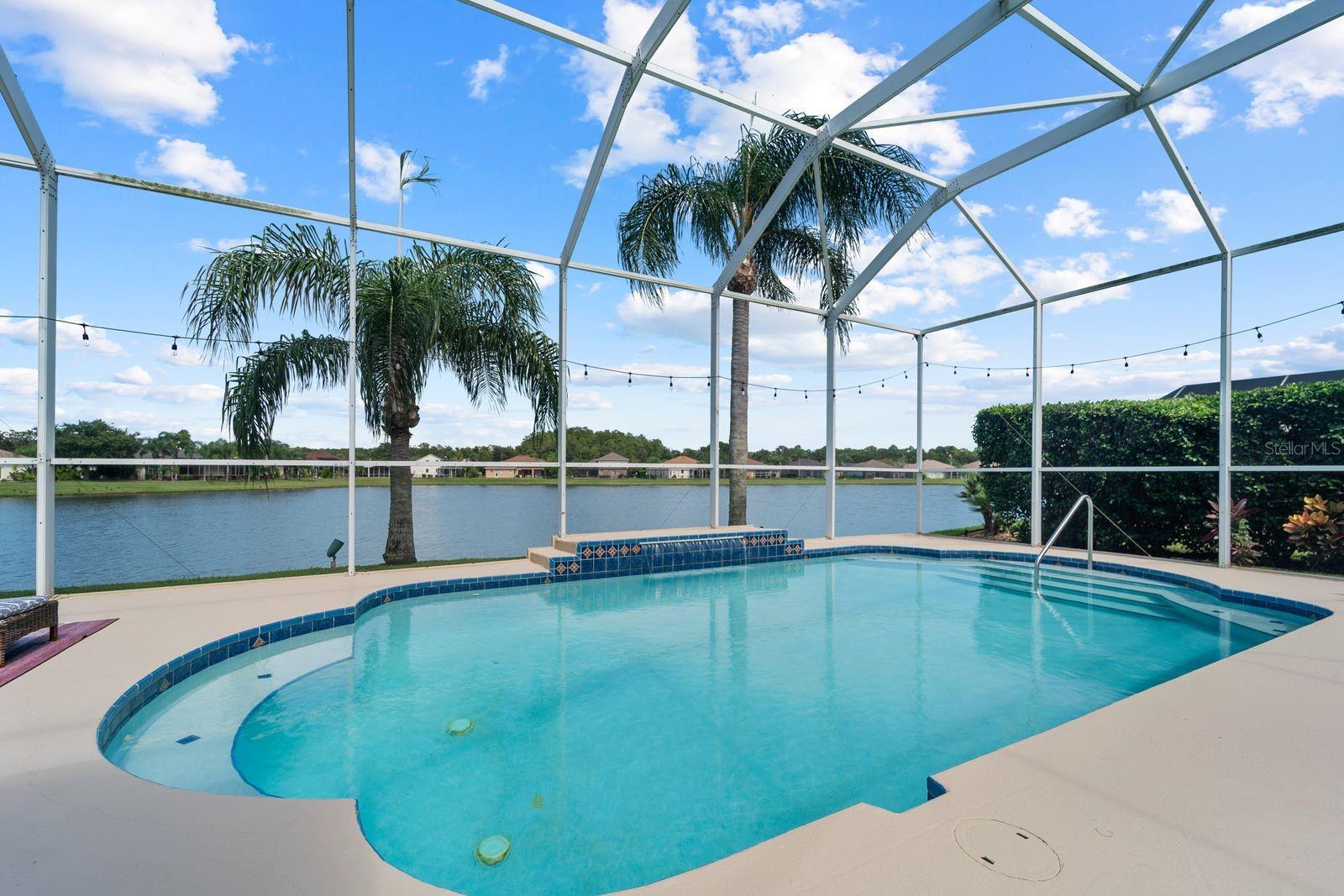pool overlooking lake