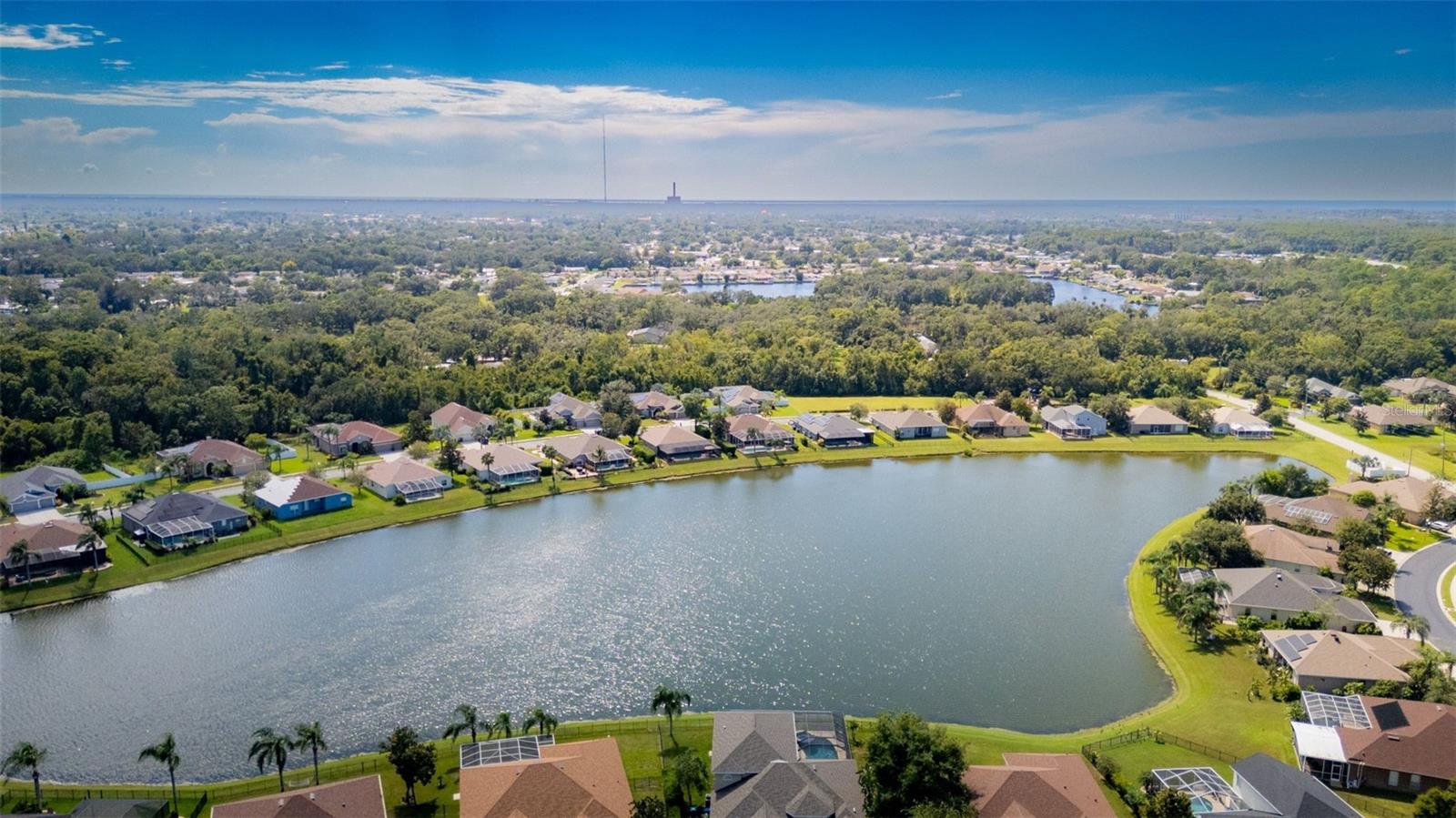 lake behind your new home