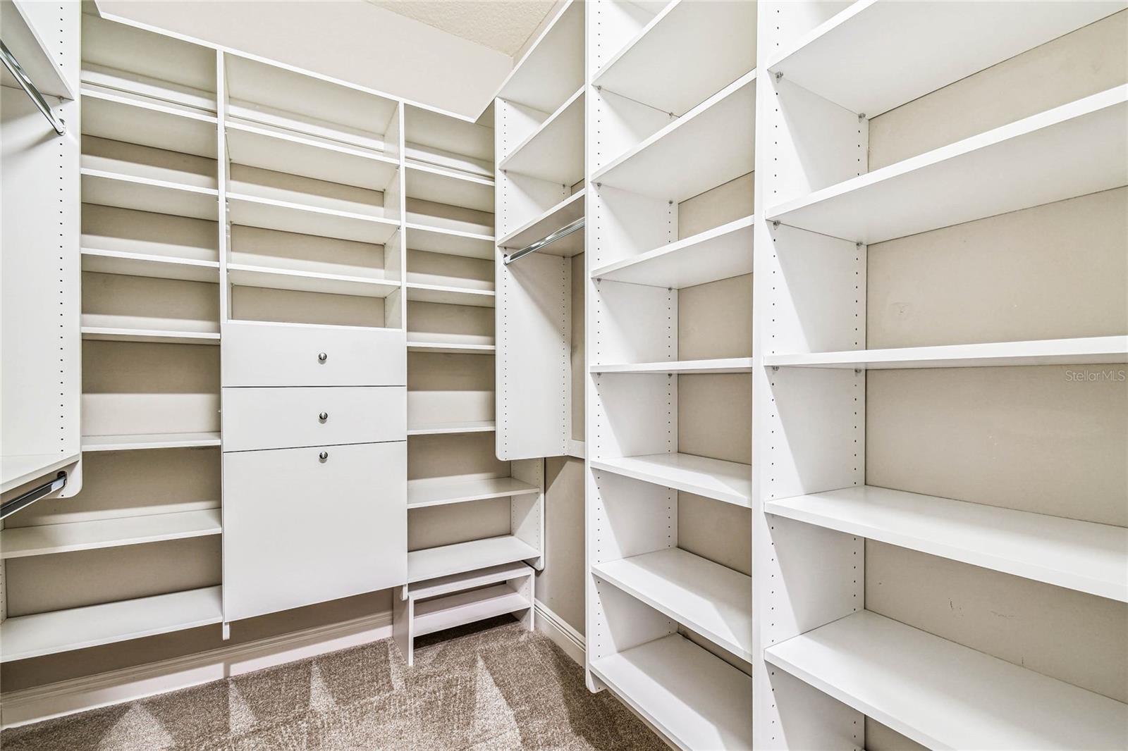 Upgraded custom closets