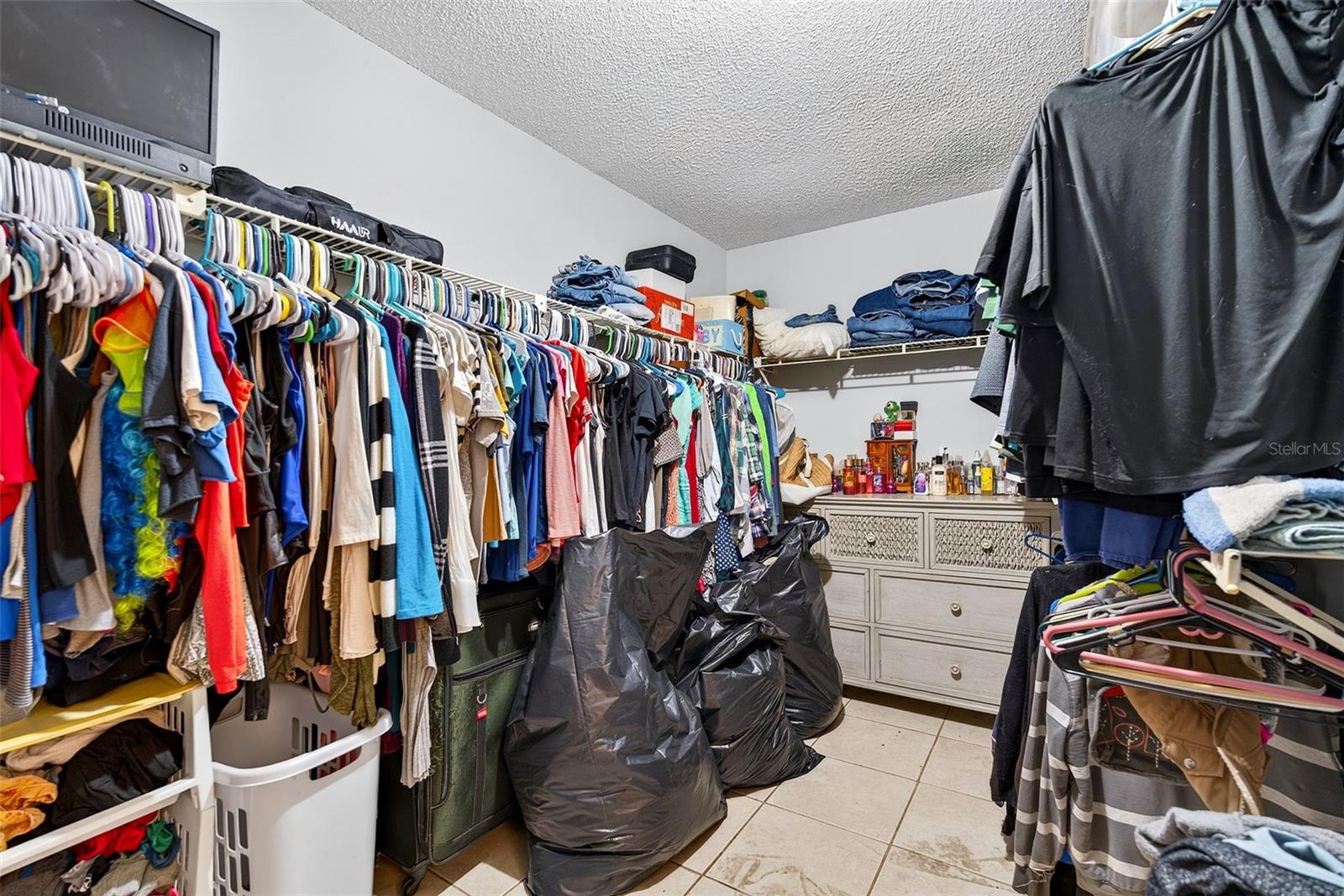 Huge walk in closet in Primary