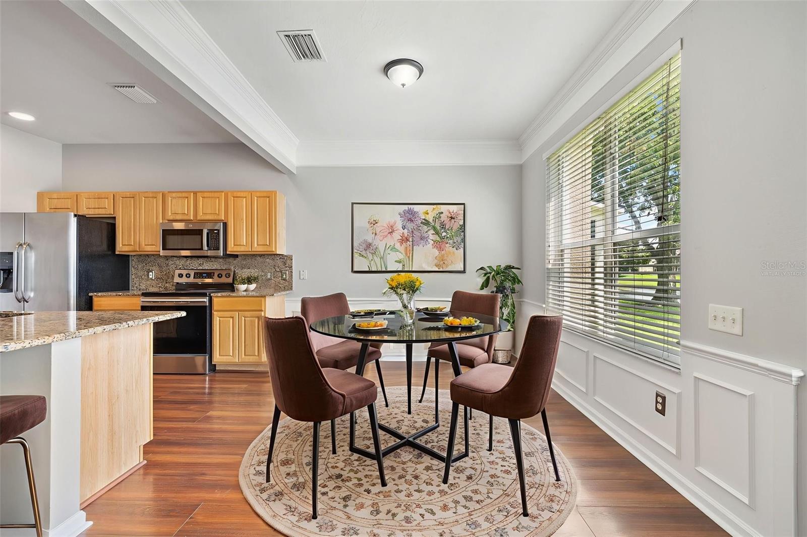 Virtually Staged Dining Eating Area