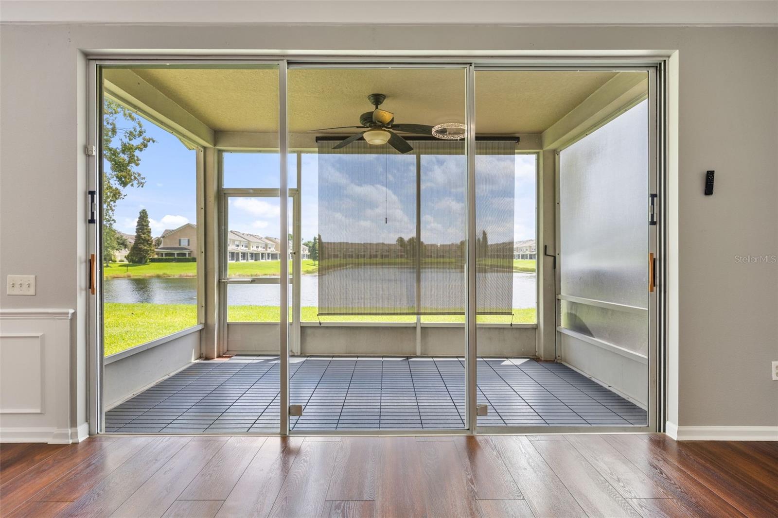 Screened-in Porch is on the 1st Floor off the living room.