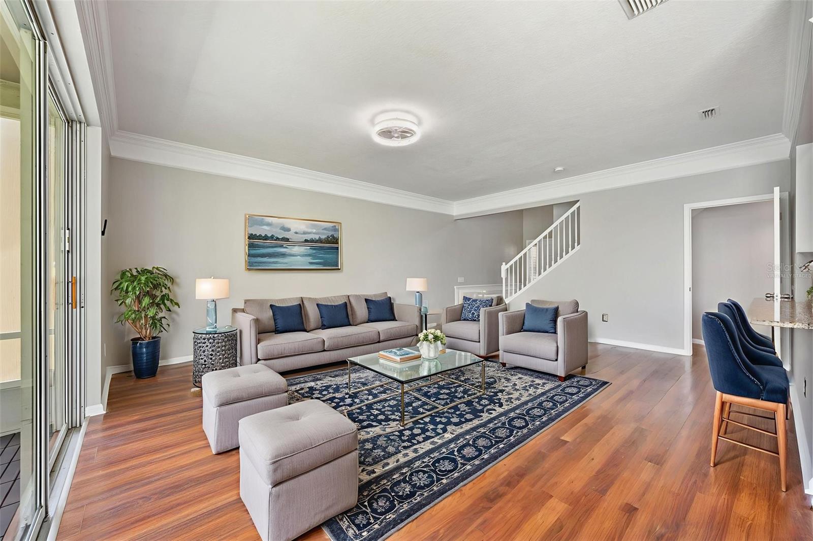 Virtually Staged Living Room