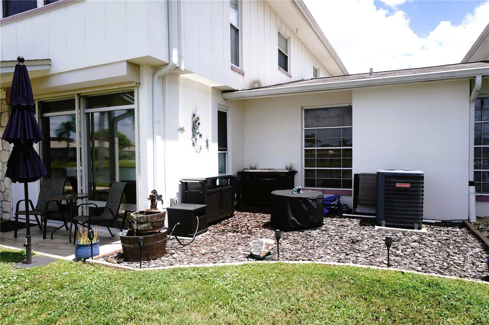 Patio and Side Yard