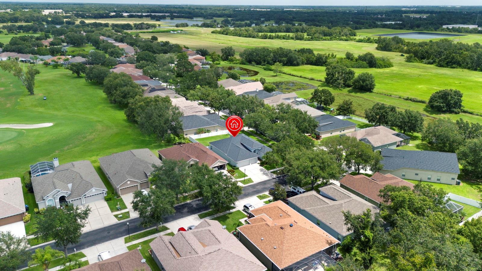 Aerial view/corner lot