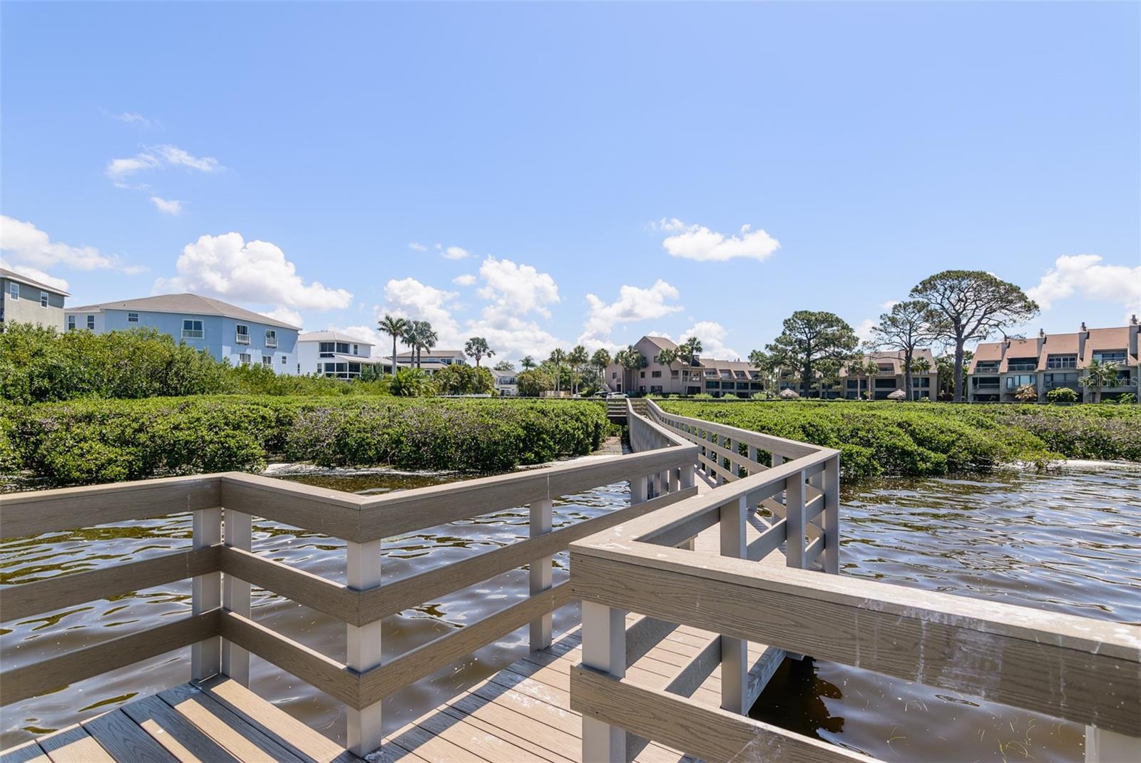 Waterfront boardwalk