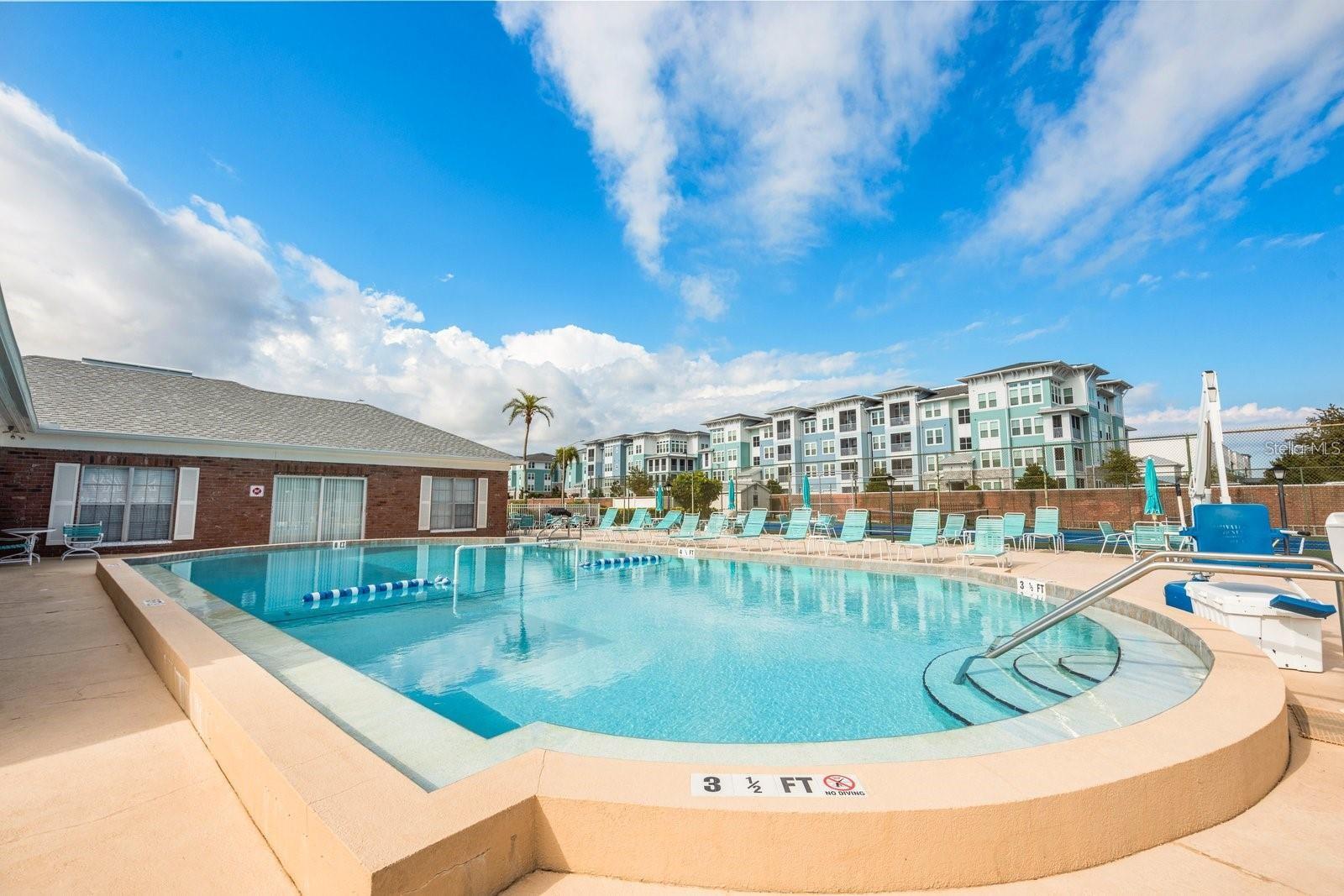 main heated pool