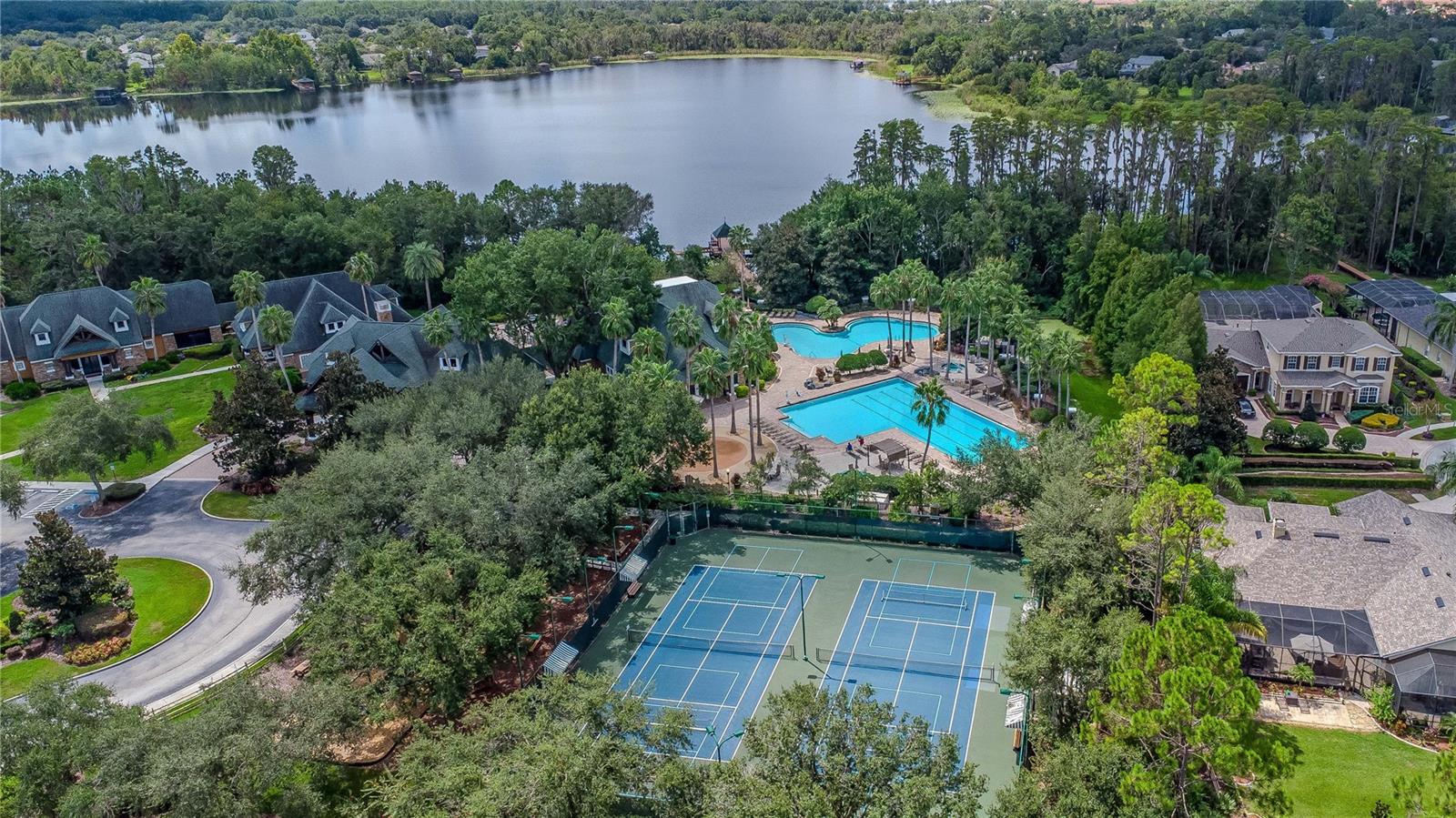 Aerial View of WLP Lodge Sports Courts