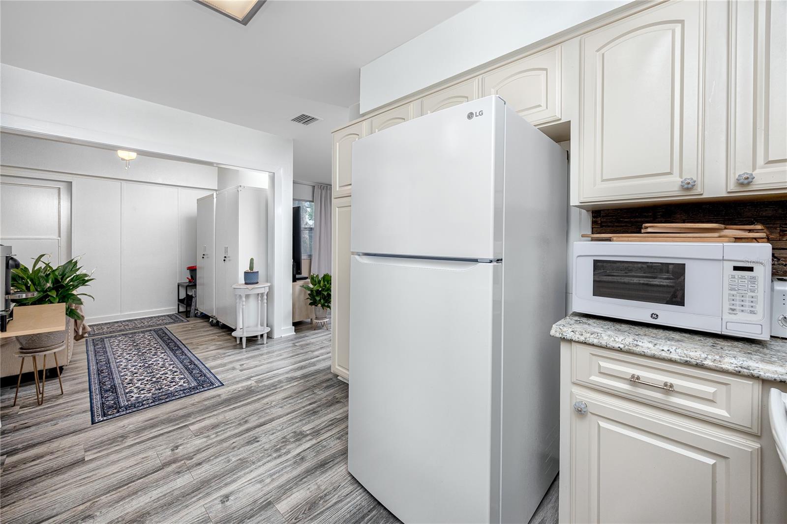Kitchen extended to converted patio area